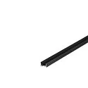 GRAZIA 20 LED Aufbauprofil, flach, gerillt, 300cm, schwarz