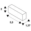 SLV GRAZIA 20 LED Aufbauprofil, Pendelabhängungen, 2 Stk., 200cm