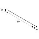 SLV GRAZIA 20 Kunststoffabdeckung flache Ausführung, 300cm, gefrosted