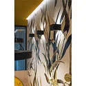 SLV LED Wandleuchte LOGS IN DTW, Up/Down, indirekt, CRi >90, Dim-To-Warm, 11W 2000-3000K 430lm, schwarz / gold
