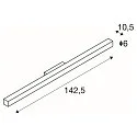 SLV Q-LINE LED Wandleuchte, schwarz