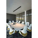 SLV Premium LED Ceiling luminaire Q-LINE CL, for BAP, 200cm, 85W, dimmable, black, 3000K