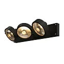 SLV Wand- und Deckenleuchte KALU CW TRIPLE QPAR111, 3x GU10 max. 75W, kardanisch, schwarz