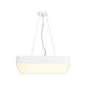 LED Decken-/Pendelleuchte MEDO 60 SQUARE, 60 x 60cm, 39W 3000K 3300lm 105°, dimmbar 1-10V, schwarz
