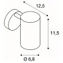SLV Wandleuchte ENOLA_B, GU10 QPAR51 max. 50W, dreh- und schwenkbar, mit Schalter, weiß