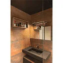 DORISA LED Mirror lamp, long, chrome