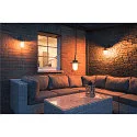 SLV MOLAT E27 Outdoor Pendelleuchte, anthrazit