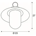 SLV MOLAT E27 Outdoor Pendelleuchte, anthrazit