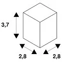 SLV GU10 Fassung mit Anschlussbox und Schnellkleme - QUICK CONNECTOR GU10 - Keramikfasung