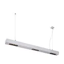 Premium-LED Pendelleuchte Q-LINE PD, 100cm, für BAP, 45W, TRIAC dimmbar, Silber, 4000K 2300 lm