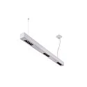 SLV Premium-LED Pendelleuchte Q-LINE PD, 100cm, für BAP, 45W, TRIAC dimmbar, Silber, 4000K 2300 lm