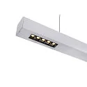 SLV Premium-LED Pendelleuchte Q-LINE PD, 100cm, für BAP, 45W, TRIAC dimmbar, Silber, 4000K 2300 lm