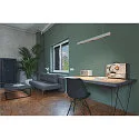SLV Premium-LED Pendelleuchte Q-LINE PD, 100cm, für BAP, 45W, TRIAC dimmbar, Silber, 4000K 2300 lm