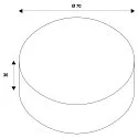 SLV Zubehör für Decken-/ Pendelleuchte FENDA - Schirmabdeckung / Diffusor, für Ø 70cm, Acrylglas weiß