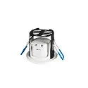 SLV KAMUELA ECO Brandschutz LED Deckeneinbauleuchte, IP65/20, IK02, Ø 8.8cm, 6.5W 3000K 400lm 38°, dimmbar, Weiß