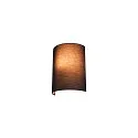 FENDA Wall luminaire textile shade, half, Ø 23cm, black