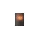 SLV FENDA Wall luminaire textile shade, half, Ø 23cm, black