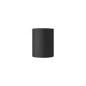 SLV FENDA Wall luminaire textile shade, half, Ø 23cm, black