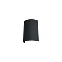 SLV Textil-Schirm für Wandleuchte FENDA BASE (starr), Halbrund, Ø 23cm / Höhe 30.5cm, Schwarz / Kupfer