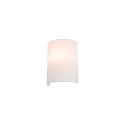 FENDA Wall luminaire textile shade, half, Ø 23cm, white