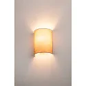 SLV FENDA Wall luminaire textile shade, half, Ø 23cm, beige