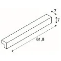 SLV LED Wandleuchte / Spiegelleuchte L-LINE 60, 10W 3000K 820lm 120°, IP44, Weiß