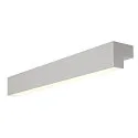 LED Wandleuchte / Spiegelleuchte L-LINE 60, 10W 3000K 820lm 120°, IP44, Silber eloxiert