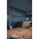 SLV LED Pendelleuchte Q-LINE PD DALI Single, Länge 142cm, 47W 3000K 3700lm 120°, schwarz