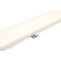 SLV LED Outdoor Wand- und Deckenleuchte IMPERVA 120, IP66 IK08, 40W 120°, 3000K 4200lm, Grau