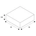 X-Connector for S-TRACK 3-Phase high-voltage track, 16A max., traffic white RAL 9016
