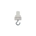 Zubehör für 3-Phasen-Aufbauschiene S-TRACK - 3-Phasen-Adapter mit Haken, mechanisch, isoliert, weiß