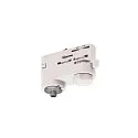Luminaire adapter for S-TRACK 3-Phase high-voltage track, traffic white RAL 9016