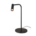 Premium-LED Tischhleuchte KARPO FL, drehbar, schwenkbar, CRi >90, Touch-Dimmer (3-stufig), 6.2W 3000K 360lm 40°, schwarz