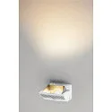 SLV LED Wall luminaire MERADO FLOOD WL, TRIAC dimmable, rotatable and swiveling, 40W 115°, 4000K 3200lm, white