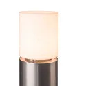 SLV Pollerleuchte ROX ACRYL, IP65 IK02, zylindrisch, E27 max. 20W, Edelstahl 304 / Diffusor opalweiß, offenes Kabel, 90cm