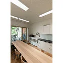 SLV LED Ceiling luminaire PANEL für BAP, 120 x 30cm, 45W, TRIAC dimmable, silver grey, 4000K 3400lm 90°