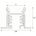  EUTRAC 3-Phase Recessed track 3m, white