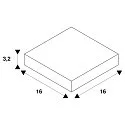  L-Verbinder für EUTRAC® 3-Phasen Stromschiene (Einbauversion), mit Einspeisemöglichkeit, Erde innen, Weiß