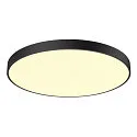 SLV LED Wall-/Ceiling luminaire MEDO 90 CL CORONA, 78W, 105°, 3000/4000K, 10100/125lm, TRIAC, black