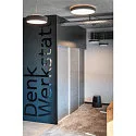 SLV LED Wall-/Ceiling luminaire MEDO 90 CL CORONA, 78W, 105°, 3000/4000K, 10100/125lm, TRIAC, black