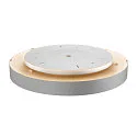 SLV LED Decken-/Pendelleuchte MEDO 60 CW AMBIENT, 40W 3000/4000K 4870lm 105°, DALI dimmbar, Silbergrau