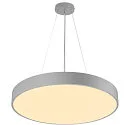 SLV LED Decken-/Pendelleuchte MEDO 60 CW AMBIENT, 40W 3000/4000K 4870lm 105°, DALI dimmbar, Silbergrau