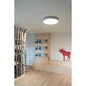 SLV LED Decken-/Pendelleuchte MEDO 60 CW AMBIENT, 40W 3000/4000K 4870lm 105°, DALI dimmbar, Silbergrau