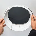 SLV LED Ceiling recessed luminaire MEDO 30 EL, frameless version, Ø 29cm, 14W 3000/4000K 105°, white