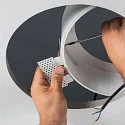 SLV LED Ceiling recessed luminaire MEDO 30 EL, frameless version, Ø 29cm, 14W 3000/4000K 105°, white