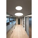 SLV LED Ceiling recessed luminaire MEDO 90 DL, frameless version, 105°, 3000/4000K, 10150lm, white