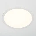 SLV LED Ceiling recessed luminaire MEDO 30 EL, frame version, Ø 29cm, 14W 3000/4000K 105°, white