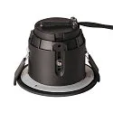 Outdoor Einbau-Downlight  VARU QPAR51 DL, IP65 IK02, Ø 10cm / DA 75mm, GU10 LED max. 5W, schwarz