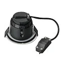 SLV Outdoor Einbau-Downlight  VARU QPAR51 DL, IP65 IK02, Ø 10cm / DA 75mm, GU10 LED max. 5W, schwarz / weiß