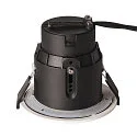 SLV Outdoor Einbau-Downlight  VARU QPAR51 DL, IP65 IK02, Ø 10cm / DA 75mm, GU10 LED max. 5W, schwarz / weiß